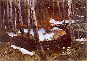 Ferdynand Ruszczyc Ruczaj lesny painting